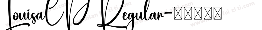 LouisaCP Regular字体转换